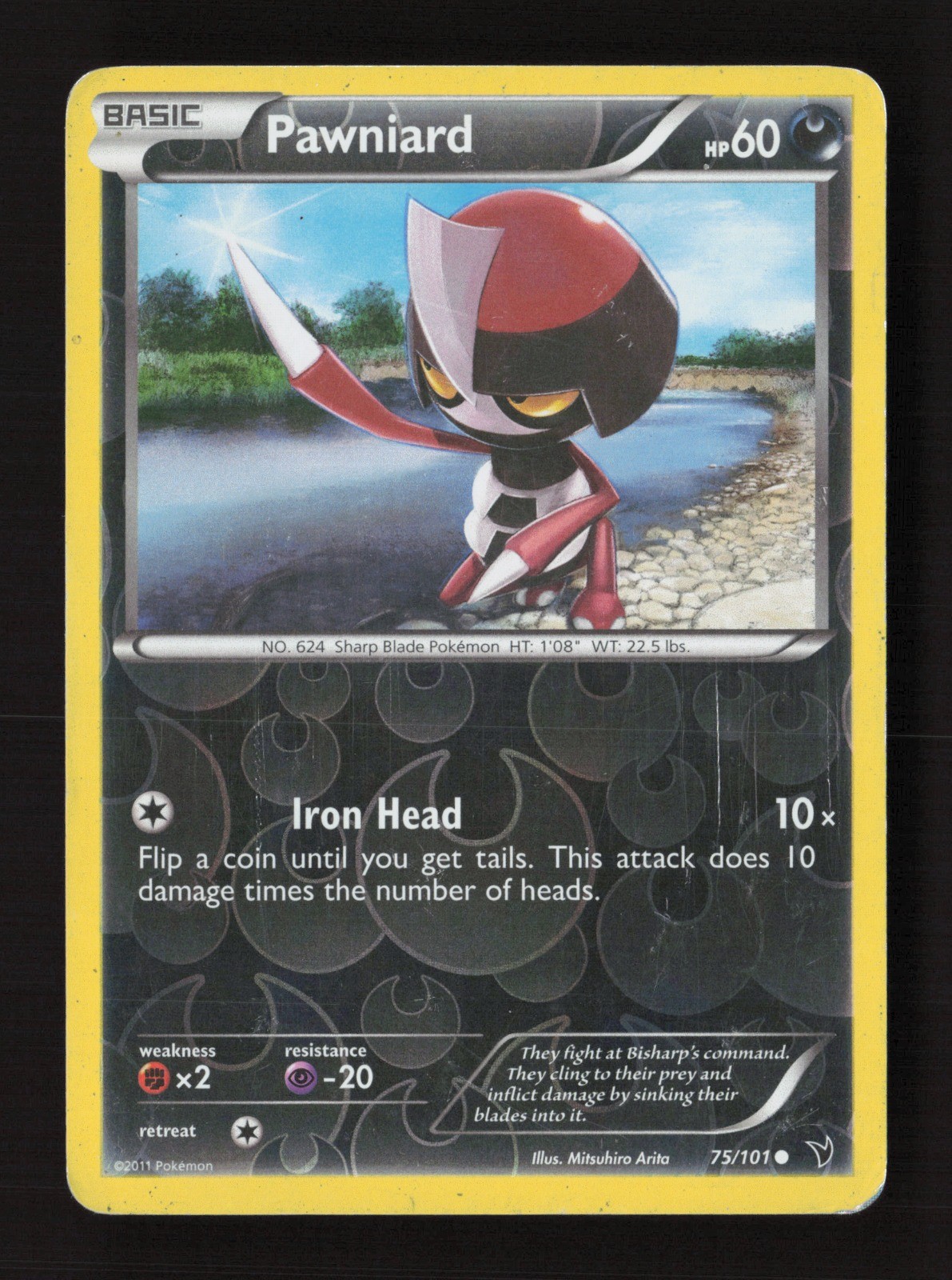 Pawniard (75) 75/101 Reverse Holo Noble Victories MP Pokémon TCG