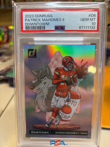 PSA 10 2023 Panini Donruss Patrick Mahomes II downtown #D6 PSA 10