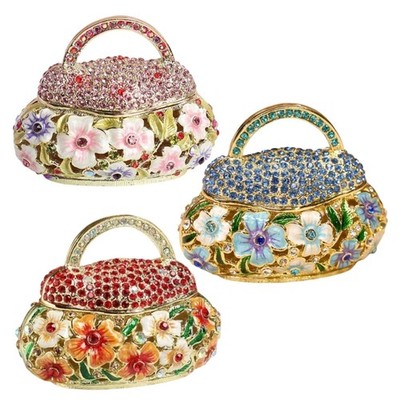 Charm Miniature Flower Basket Box Craftsmanship For Accessories Storage