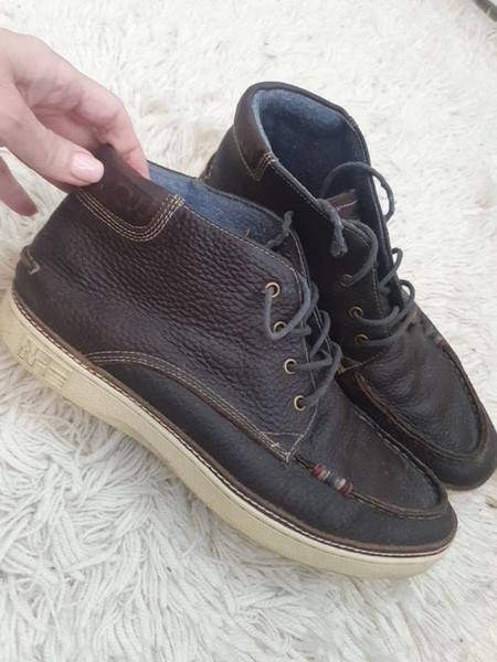 Men Napapijri Boots Brown Leather 43