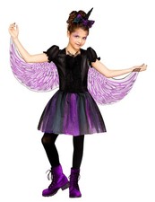Fun World Moonlight Unicorn Costume, Large 12-14, Multicolor, Dress Wings