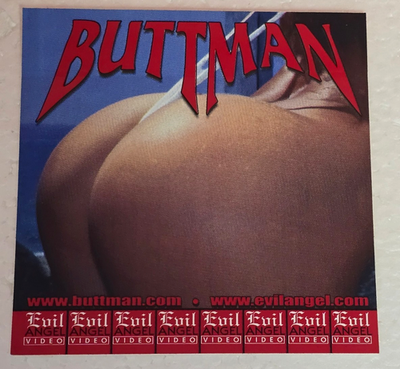 #ad BUTTMAN John Stagliano PROMO DECAL STICKER from Evil Angel NEW $16.99