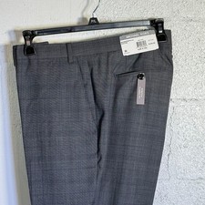 Michael Kors Men's Plaid ClassicFit WoolBlend Stretch Suit Pants grey 42x30 190