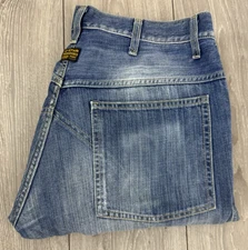 G-Star Originals Men's Raw Blue Bootcut Leg Jeans. Size W:34" L32" Hem:9" Rare