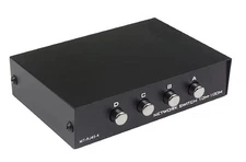 4 Port Way 8P8C RJ45 Network Ethernet Manual ABCD Sharing Switch Box,4 Ports ...