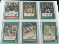 2021 Donruss Optic Rated Rookie Teal Velocity On-Card Auto 6 Card Lot All # /35