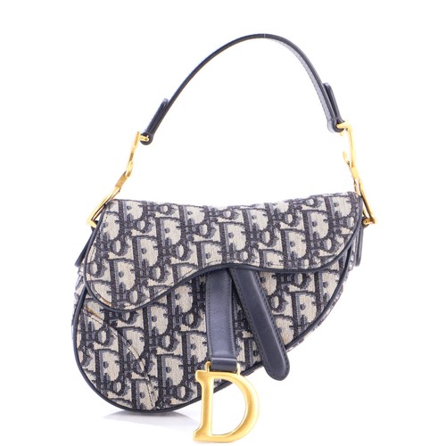 Christian Dior Saddle Handbag Oblique Canvas Mini