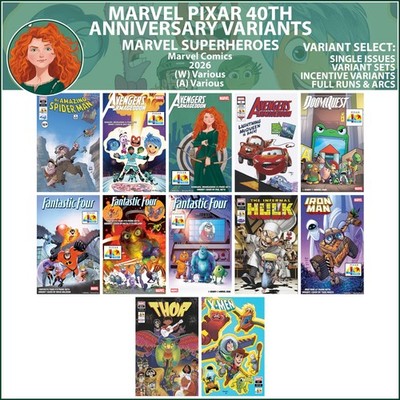 Marvel Pixar 40th Anniversary Variants (2026) Marvel Comics VARIANT SELECT