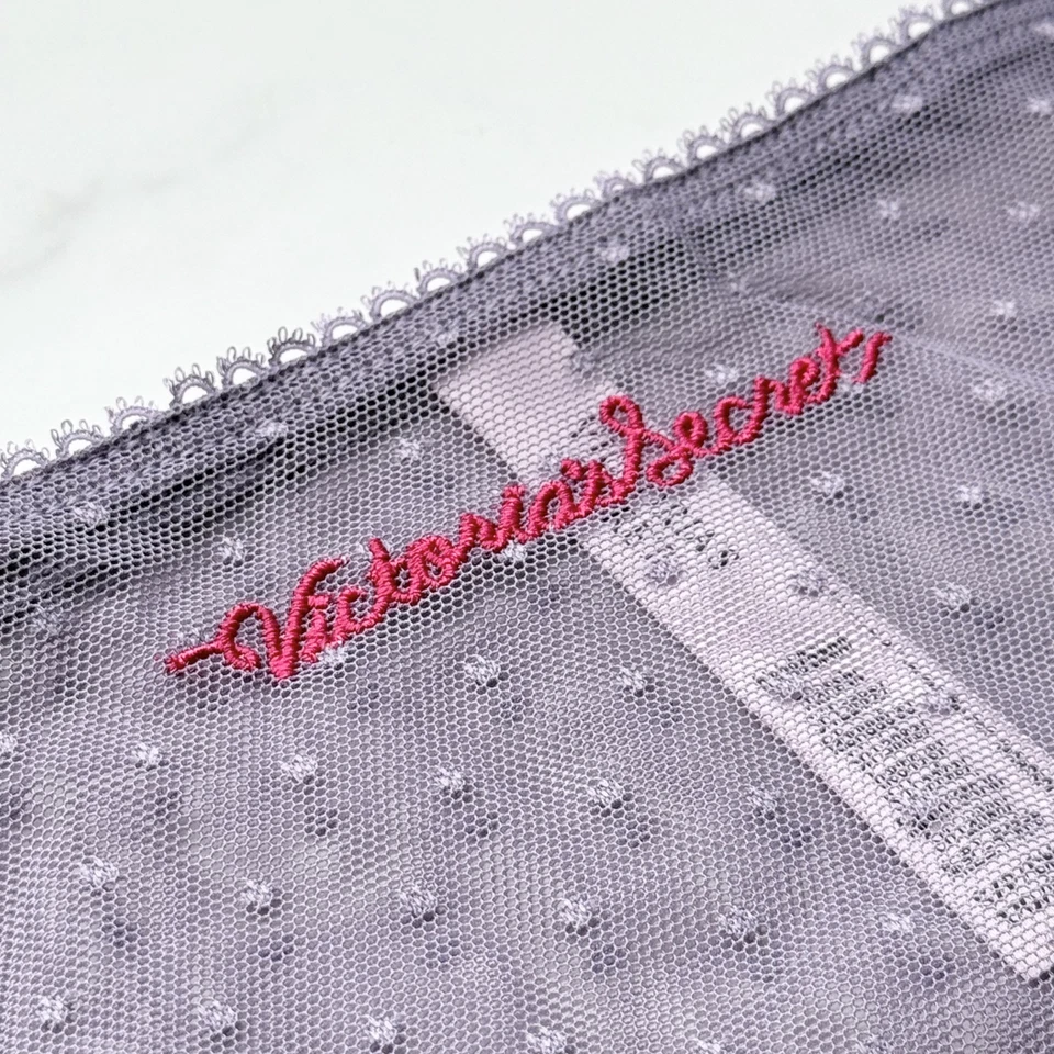 Braguita de bikini Victoria's Secret The Lacie de malla de puntos púrpura talla S/M/XL Foto 4 de 4