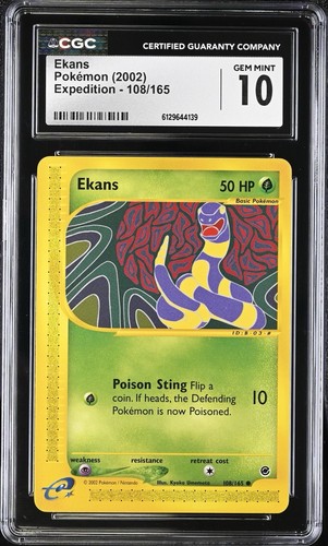 Ekans graded CGC 10 for sale on eBay