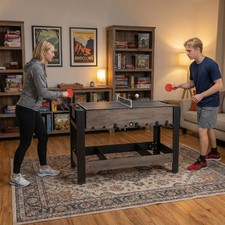 3-in-1 Swivel Game Table, 49  Combo Game Table w/Foosball, Ping Pong Tabletop