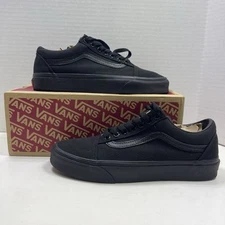 VANS Old Skool Black Mens 6.5 Women’s 8 Canvas Skate Shoes Sneakers VN000D3HBKA