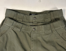 Lot of 2 5.11 511 Tactical TDU Pants Mens Large Green Ripstop Utility DNJ74003