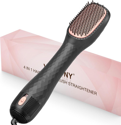 Hair Dryer Brush Blow Dryer Brush Straightener, 4-In-1 Professional 1200W Ionic