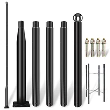 Street Light Pole 16ft Tall - Outdoor Solar Split Street Lamp Post Light Pole...