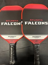 Lot of 2 Parrot Atlanta Falcons Sport Plus Pickleball Paddles