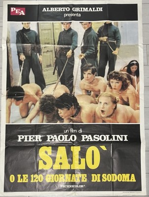 Salo or the 120 Days of Sodom italian Movie Poster Original 55''39'' 1975 Pasolini