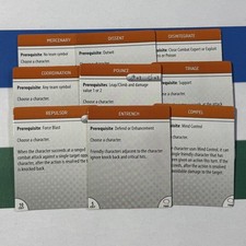 HeroClix Origin feats--all 10 cards