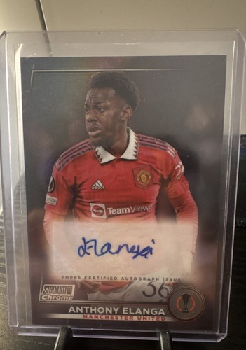 2022-23 Topps Stadium Club Chrome UEFA Club  Chrome Autograph Anthony Elanga