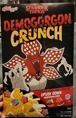 Kellogg's Stranger Things 2025 Demogorgon Crunch cereal brand NEW sealed box