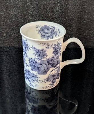 Roy Kirkham BLUE ROSE Fine Bone China Mug: 10oz, England