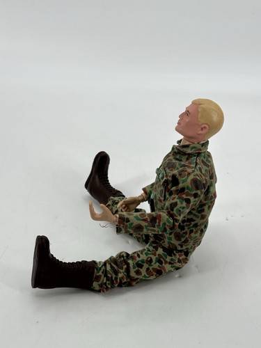 Vintage 1964 Gi Joe 12" Figur bemalt Kopf Action Soldat original blond - Bild 5 von 17