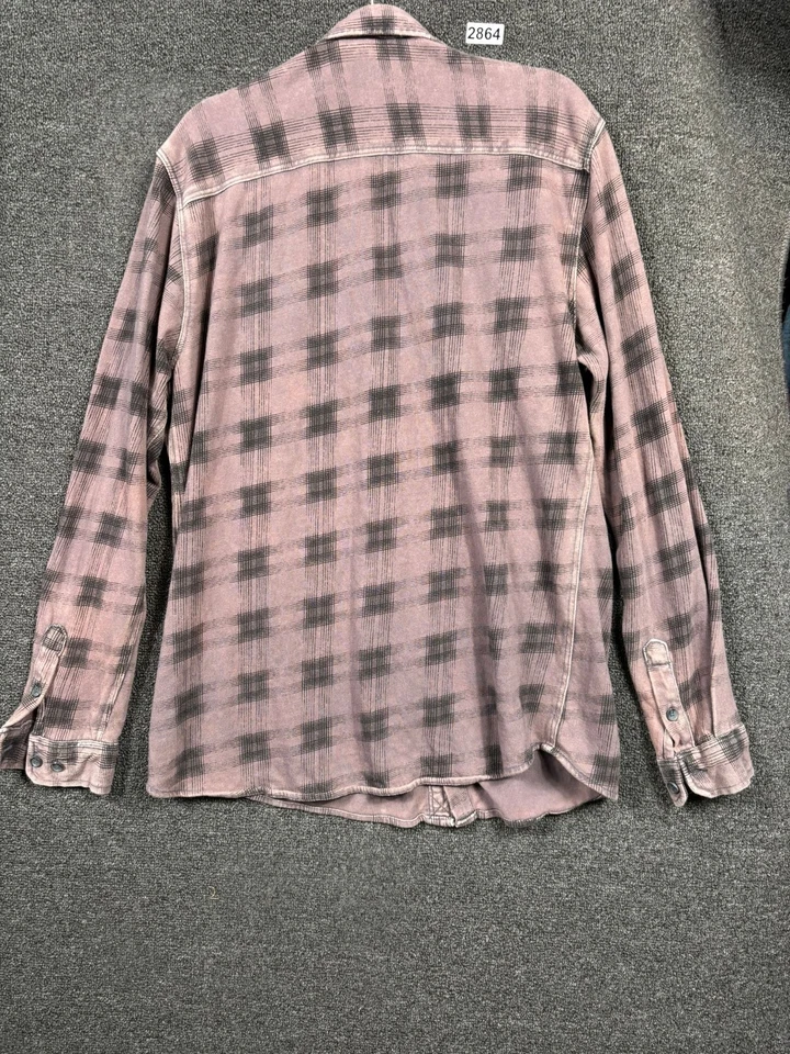 Camisa ONeill Para Hombres XL Púrpura Negra A Cuadros Abotonada Manga Larga Calce Moderno Informal Foto 2 de 4