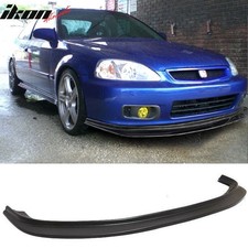 Fits 99-00 Honda Civic Front Bumper Lip Dp Style Spoiler Unpainted Pu Splitter