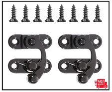 Small Hasp Latches Antique Black Clasp Latch Hook Lock for Jewelry Box Cabine