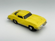 Aurora Thunderjet Tjet '63 CORVETTE - Yellow HO Slot Car 1356