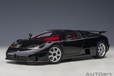 1/18 Bugatti EB110 SS Nero Vernice Black Model Car By AUTOart