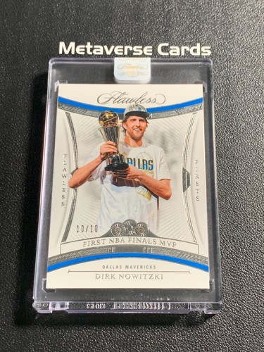 2024-25 Panini Flawless Dirk Nowitzki Firsts Diamon Gem 10/10 1/1 SSP Encased