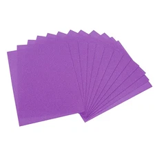 12 Pack 10.83 x 8.46" 2mm Thickness EVA Foam Sheets for Arts Light Green Glitter