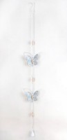 Trendline AufhäNger Schmetterling 98 X 3 X 14 Cm Silber-Weiß Deko-Accessoires