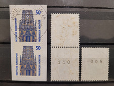 BRD Mi. Nr. 1340 R I, waager. Nr., 3x gestempelt