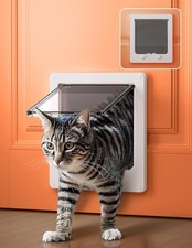 Cat Door Interior Door, Indoor XL - Inner Size: 7.7"W x 8.7"H, White