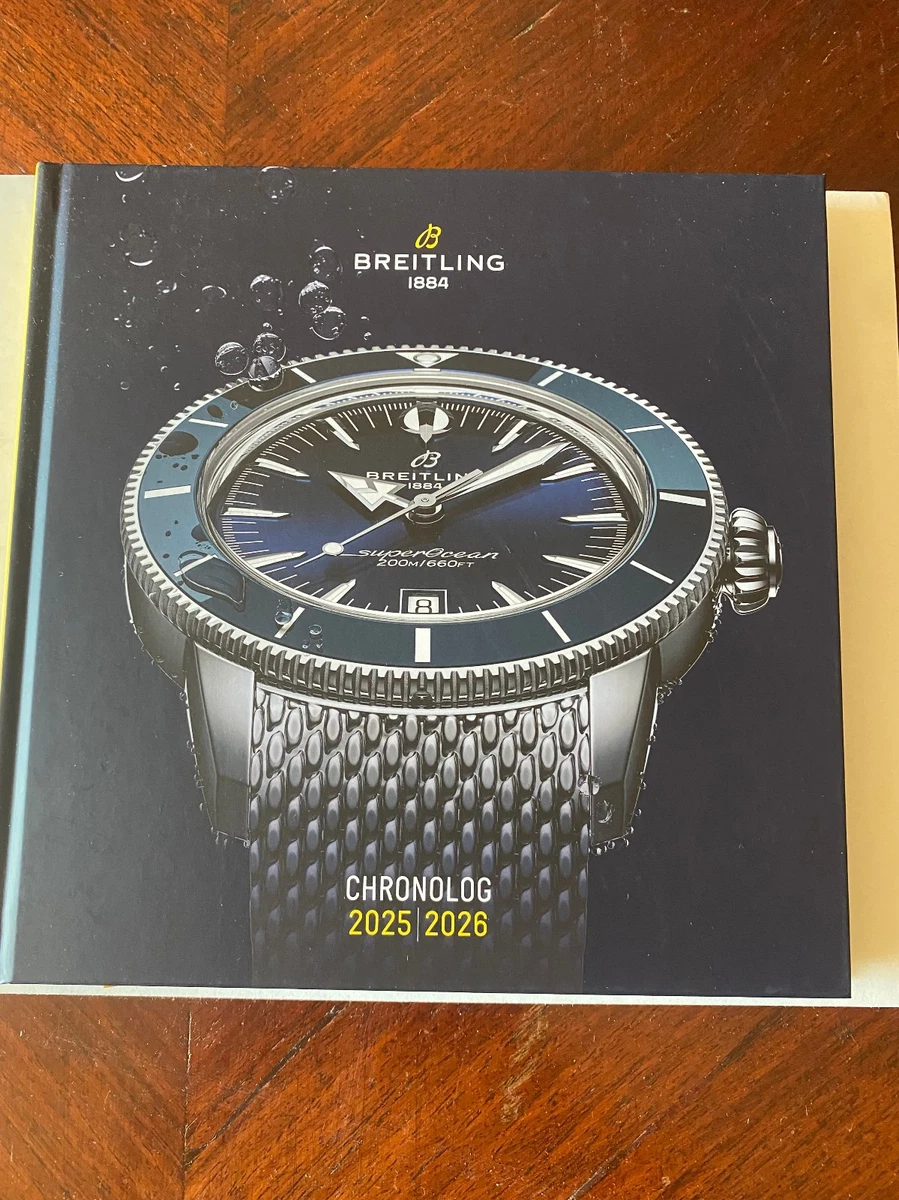 Breitling 1884 Catálogo Chronolog 2025/2026 cm 22 x 22 x 2 páginas 219 Italiano