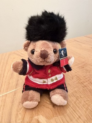 Exclusive London Palace Guard Teddy Bear, Royal Collection Plush with Keyring