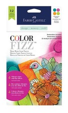 Faber-Castell COLOR FIZZ, 12 "CHAMPAGNE BRIGHT" Mixed Media PIGMENT TABLETS