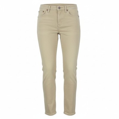 R13 Damen Jeans W28 Beige Faded Stretch Cropped Ankle Zip Closure *