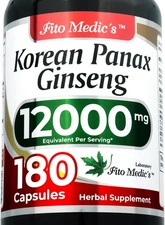 FITO MEDIC'S Korean Ginseng Root | Panax Capsules | 180 |... 