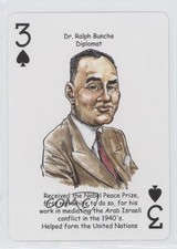 2019 Hero Decks Black America 2 Playing Cards Dr Ralph Bunche #3S 6d7