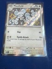 Maushold Paldean Fates Pokémon TCG Card 210/091 Baby Shiny Rare
