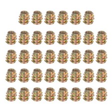 38 Pièces pour Inserts Filetés pour Bois, Alliage de Zinc M5 Hex-Encastré 10mm