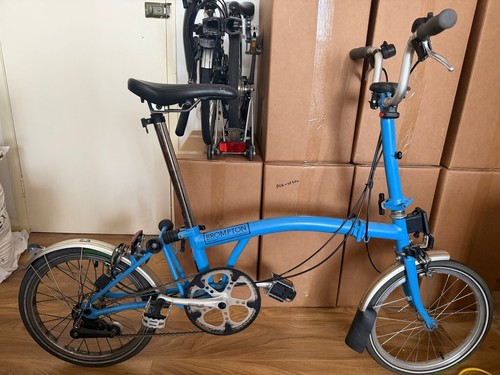 Brompton M3L folding bicycle Blue | eBay