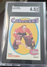 Ken Dryden 1971 Topps Hockey Card # 45  SGC 4.5