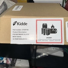 Kidde Smoke Detector, 10-Year Battery, Photoelectric Sensor Smoke  OPEN  BOX