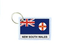 Keychain printed double-sided Australia New South Wales flag