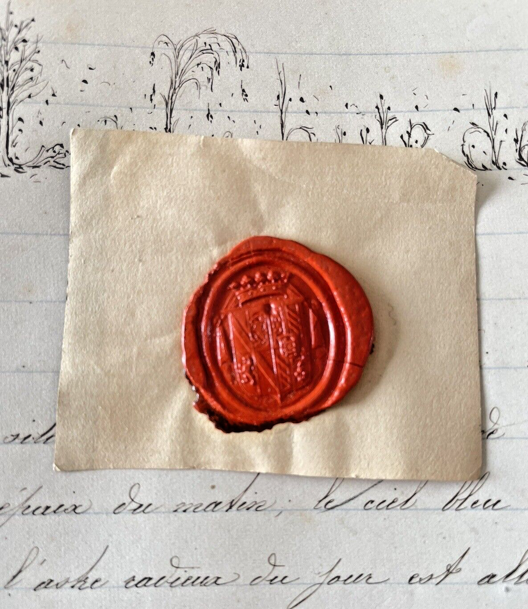 Lettre Cachet De Cire Rouge Photo Libre De Droit De Vieille Lettre