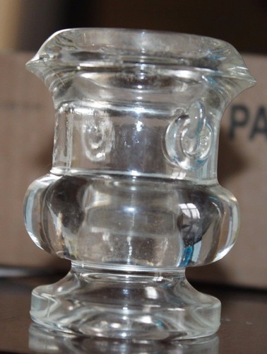 VASO PORTA STUZZICADENTI VINTAGE IN VETRO PRESSATO - Foto 6 di 7
